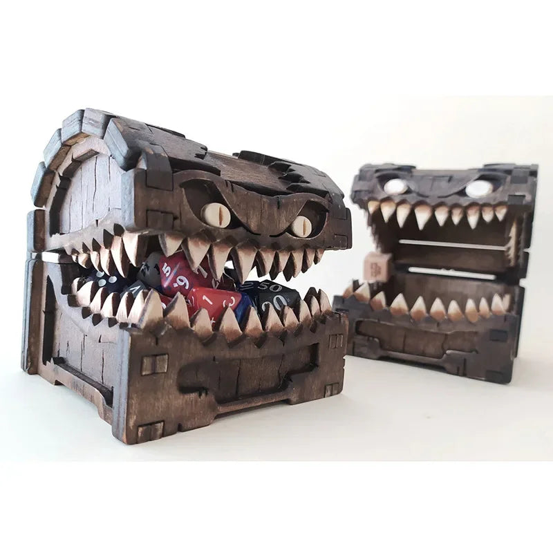 Bricklink Ideas Mimic Chest Box Game Figures Diabloed Final Fantasyed Treasure Chest Monster Dragon Quested Building Blocks Toys