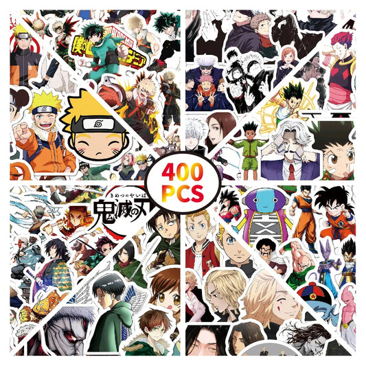 Mix Anime Sticker Demon Slayer Attack on Titan My Hero Academia Tokyo Avengers Jujutsu Kaisen DRAGON BALL Stickers Toy