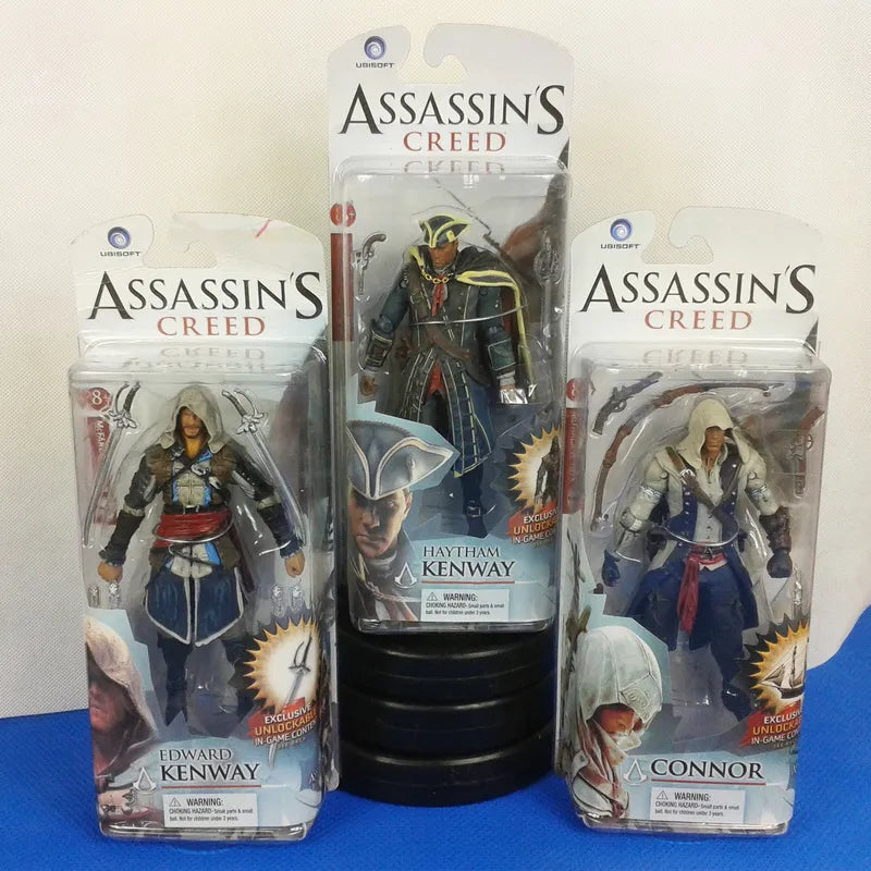 New 15cm Action Figure Model Toys Assassin's Creed Connor Haytham Edward Kenway 6 Inch Pvc Soilders Toy For Boys Kids Gift Play