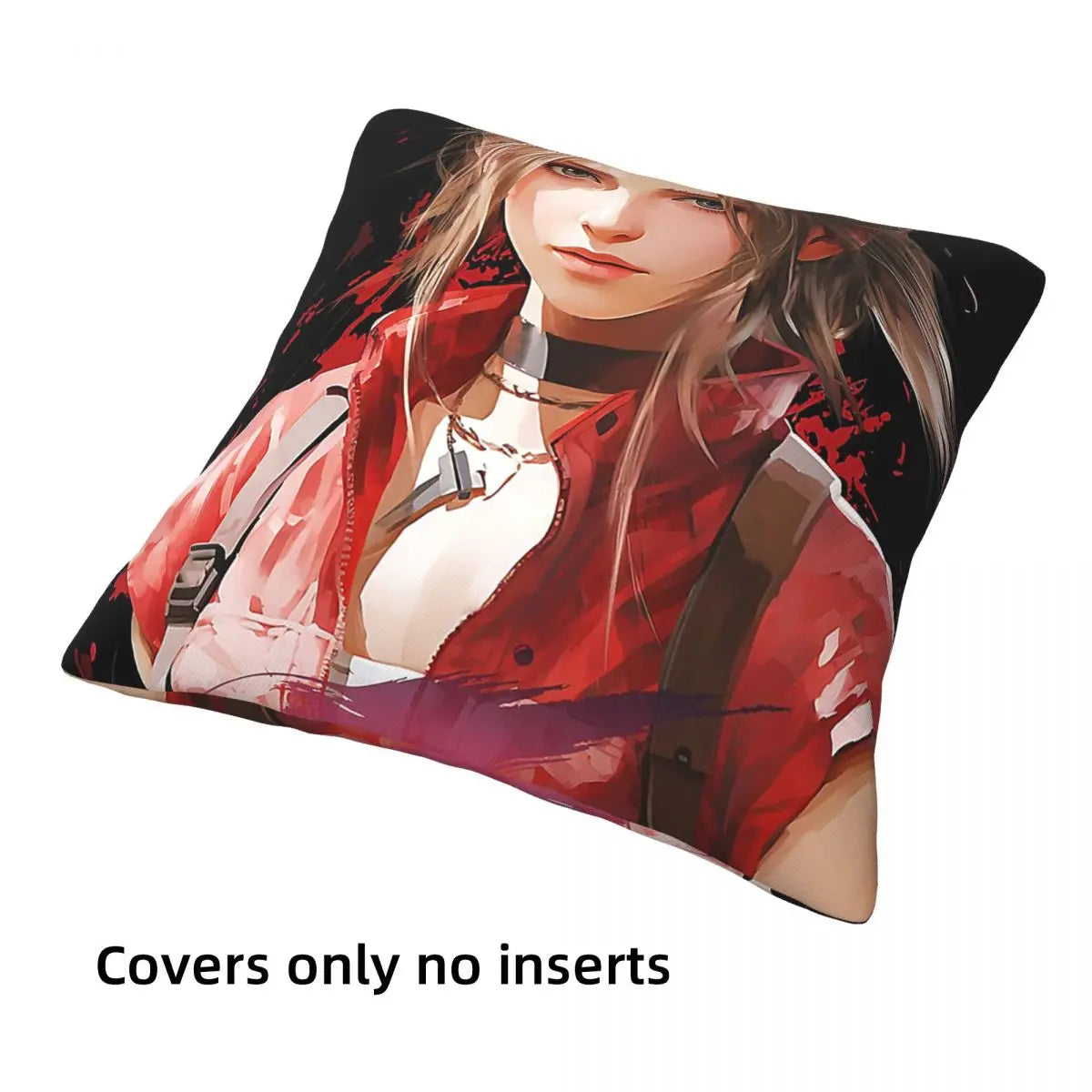 Final Fantasy VII Rebirth Aerith Fanart rpg game anime Cushion Cover Decorations Pillow Cover for Seat Double-sided Printing