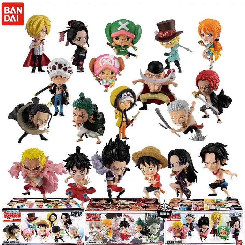 Bandai ONE PIECE ADVERGE1 2 3 Luffy Funko Pop Gift Items for Children Party Ninja Mask Sailor Moon Anime Action Figure