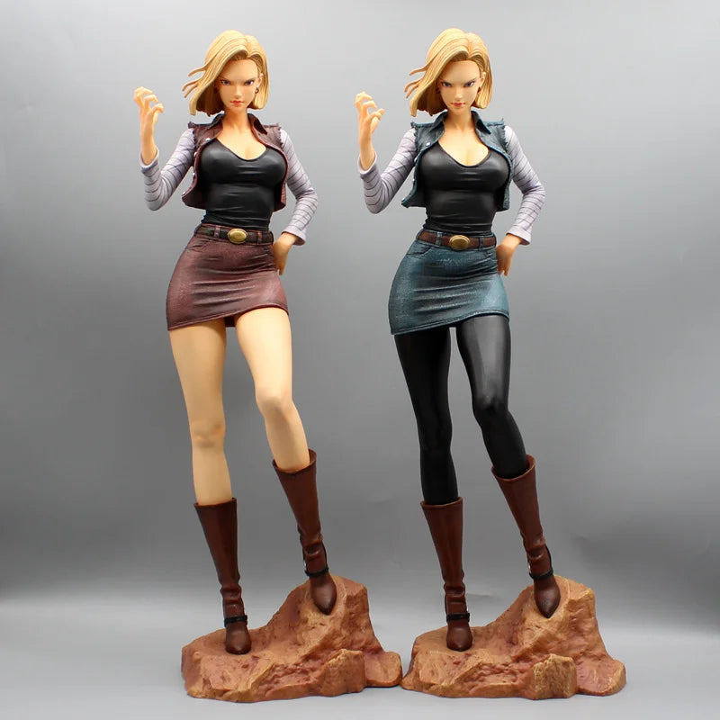 44cm Anime Figures Dragon Ball Z Android 18 Figurine Pvc Dbz Statue Sexy Collectible Model Ornaments Decoration Toys Kid Gifts