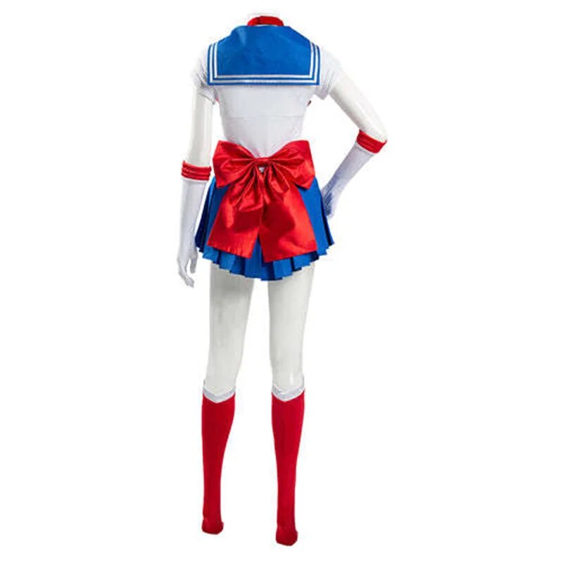 Disfraz de Cosplay de Sailor Moon de Anime Tsukino Usagi, uniforme, trajes, Cosplay para mujeres y niños, fiesta de carnaval de Halloween para niñas