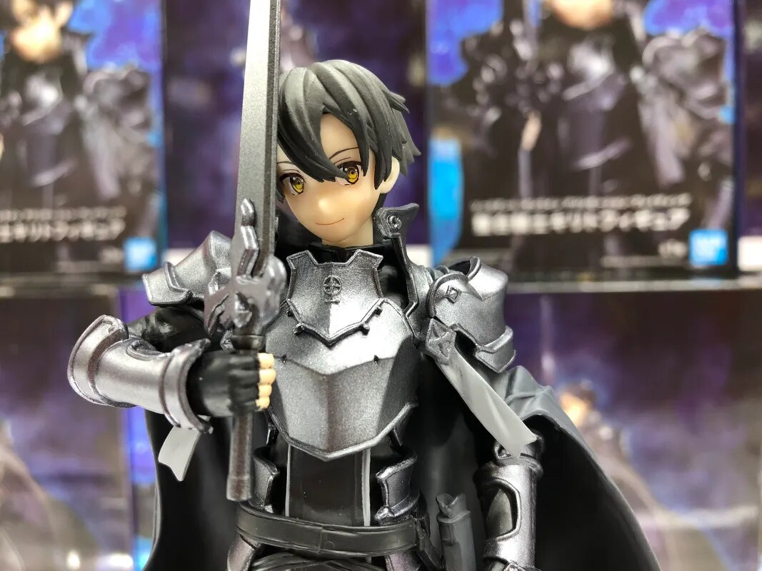 In stock original Banpresto Sword Art Online Alicization Rising Steel Integrity Knight Kirito PVC Action Figures Toys