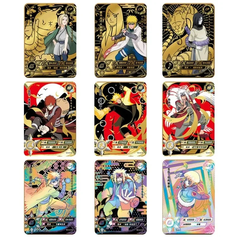 KAYOU Naruto Cards Vortex Collectible Card Games Anime Party Playing Toys Kids Album Collection Children Gift Hobby Boxes Paper