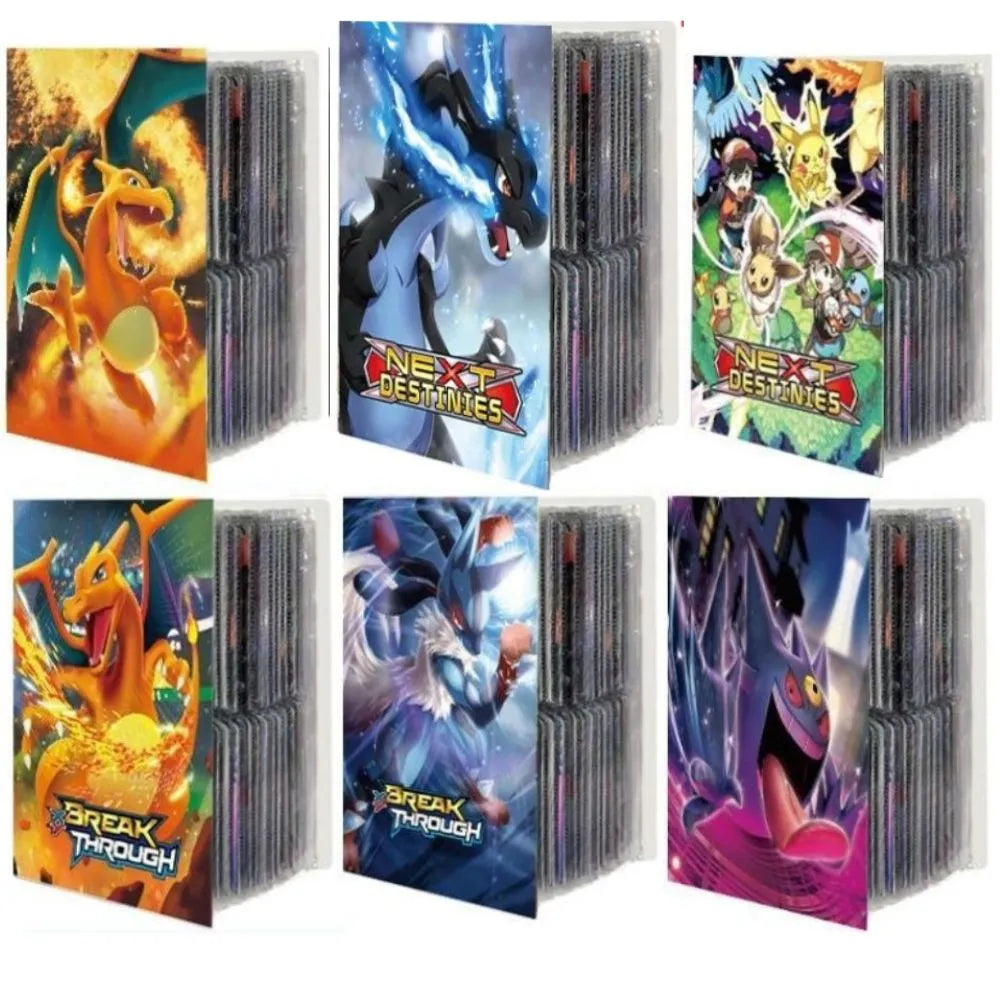 2023Album Pokemon Cards Album Book Cartoon Anime New 240PCS Game Card VMAX GX EX Holder Collection Folder Kid Cool Toy Gift