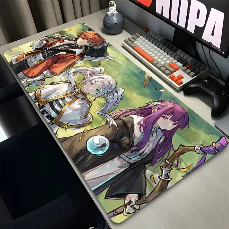New Mouse Pad Larger XXL Frieren Beyond Journey End Speed Pc Computer Keyboard Pads Desk Mat Gaming Accessories Home Mousepad