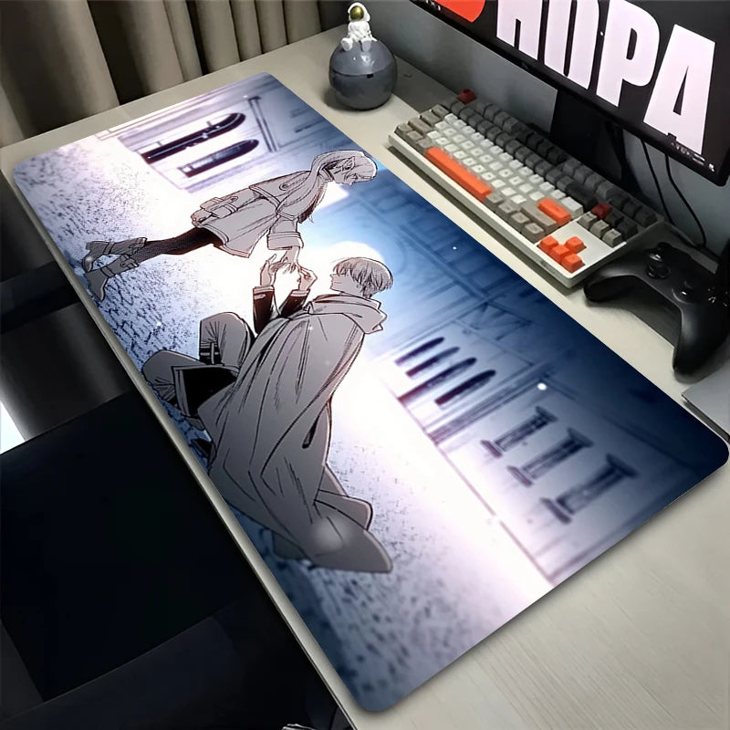New Mouse Pad Larger XXL Frieren Beyond Journey End Speed Pc Computer Keyboard Pads Desk Mat Gaming Accessories Home Mousepad