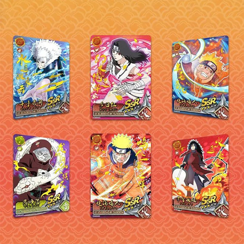 Narutoes Anime Figures Naruto Cards box Playing Game hobby Collection rare tcg Card Sasuke Ninja Kakashi for Children gifts Toys