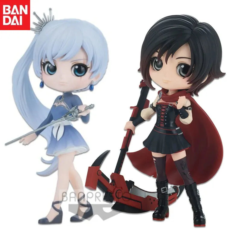 Figura de acción Original Bandai RWBY Weiss Schnee Ruby Rose Qposket BANPRESTO Weiss Schnee Blake Belladonna modelo de PVC