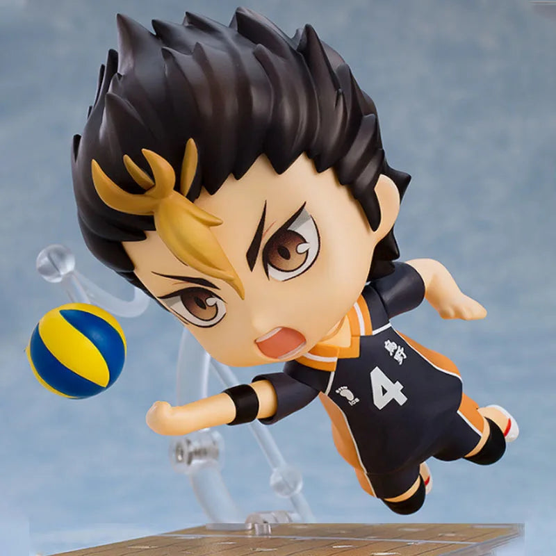 GSC Nendoroid Original Haikyuu!! 1591 592 Yu Nishinoya Joints Movable Kawaii Anime Action Figures Toys for Boys Girls Kids Gift