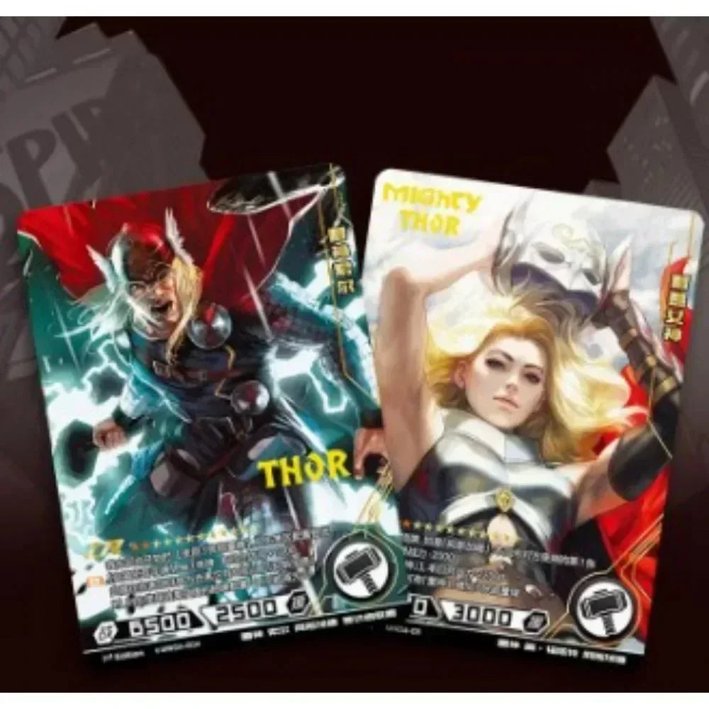 KAYOU Marvel Card New Anime The Avengers Comics Heroes Versus Collection Cards Party Playing Games Card Toys Children's Gift