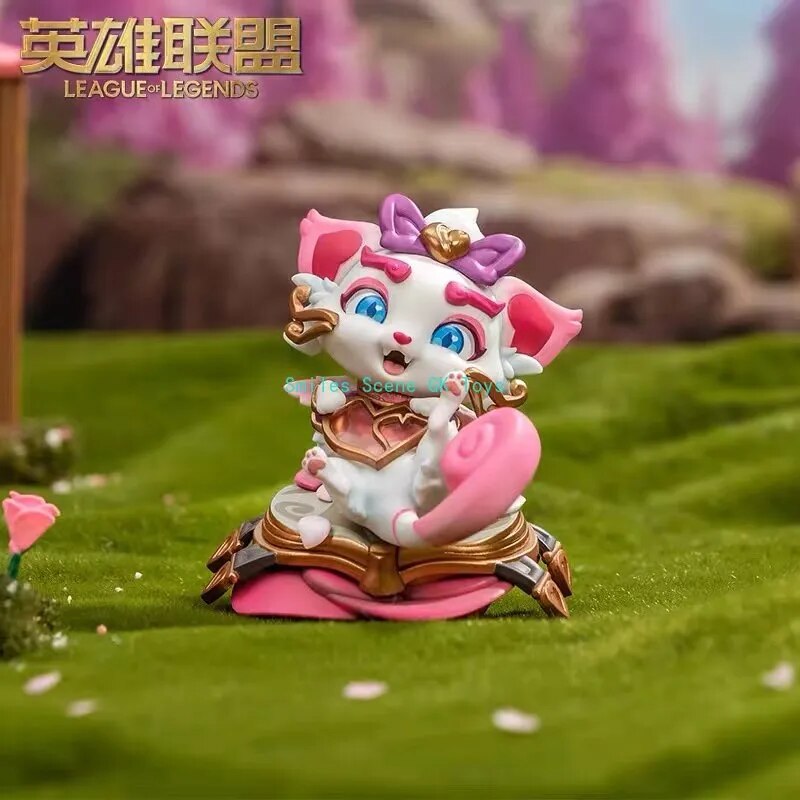 Figura de Anime de League of Legends, modelo de colección limitada del Día de San Valentín, gato que busca el alma Yuumi, traje colorido, disponible