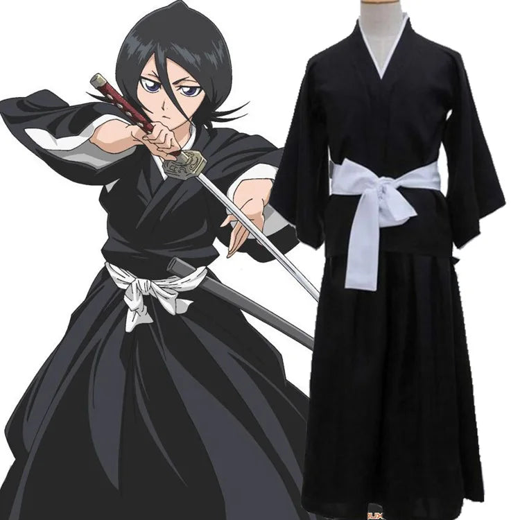 Cosplay Full Outfit Costumes Bleach Rukia Kurosaki Ichigo Die Pa Soul Society Shinigami Kimono Thousand-Year Blood War