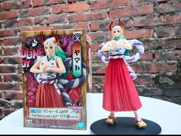 En Stock Original BNANDAI BANPRESTO ONE PIECE DXF Gran Ruta Wano País Yamato Roger Luffy Figuras de Anime Modelo de Acción Juguetes