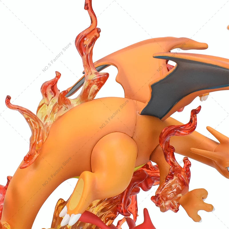 Mega Charizard X Y Anime Figure Pokemon Charmander Greninja Evolution Special Effects Scenes Model Action Figures Halloween Gift