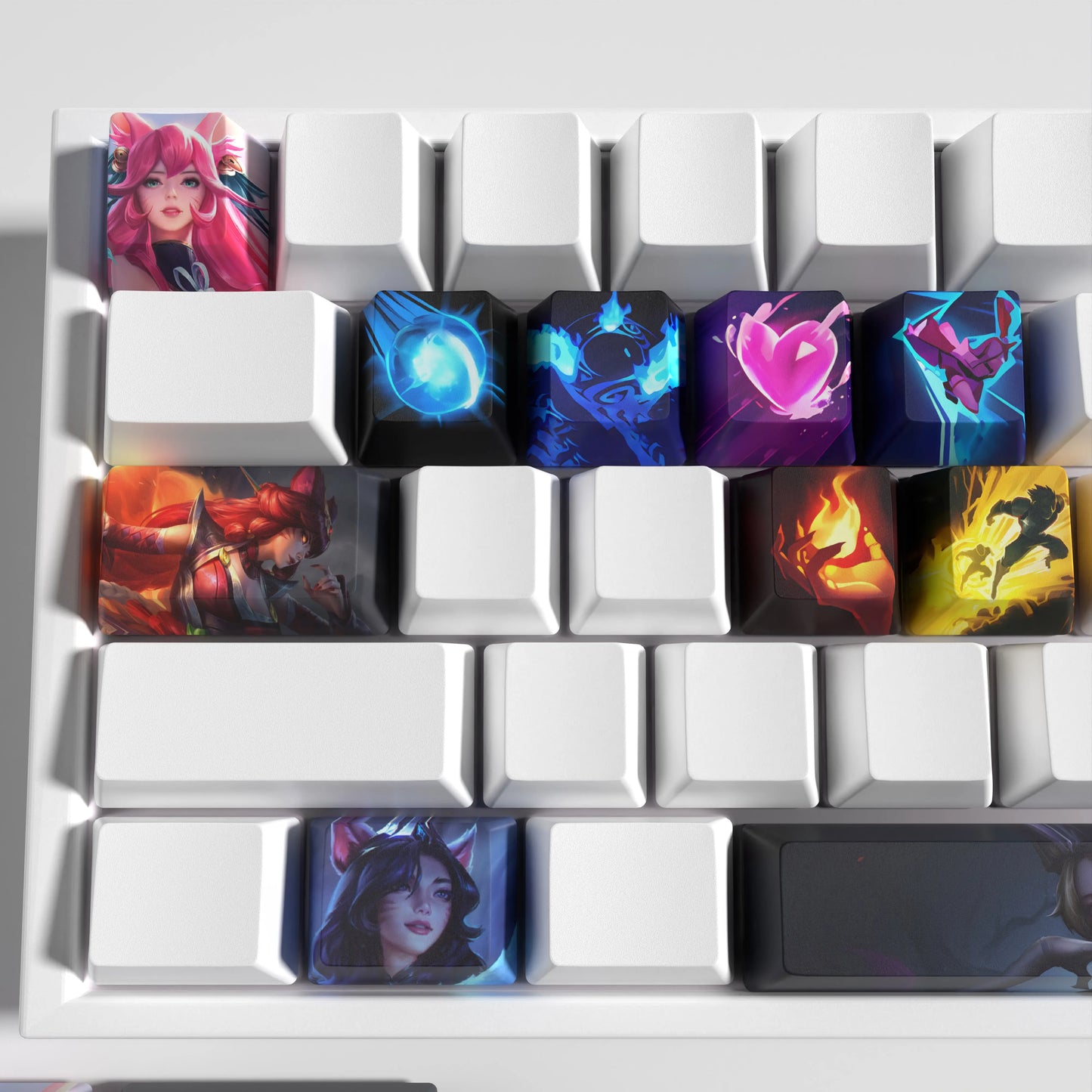 Ahri keycaps League of Legends keycaps  game keycaps OEM Profile 12keys PBT dye sub keycaps