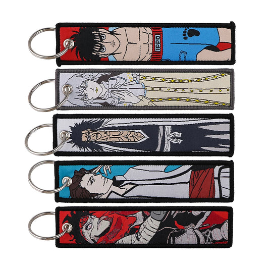 Japanese Anime Berserk Key Tag For Men Girls Keychain For Backpacks Key Fobs Holder Bleach Key Ring Pendant Cool Stuff