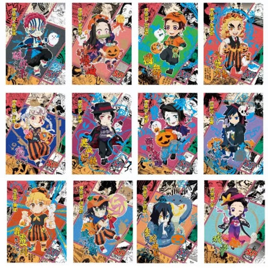 Demon Slayer Tanjirou Kochou Shinobu Kanae Tsuyuri Kanao Nezuko Tide Card Anime Figure Collectible Cards Toy Birthday Gift