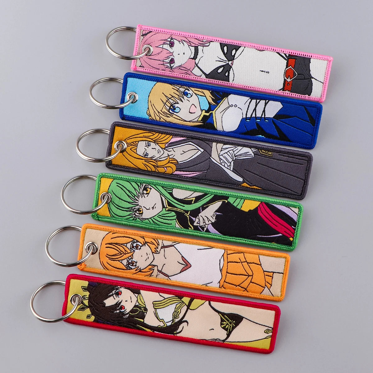 Anime Tokyo Avengers Key Tag Embroidery Key Chain For Motorcycle Car Bag Backpack Chaveiro Cool Character Key Fobs Fashion Gifts