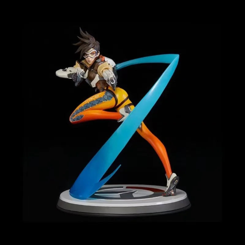 In Stock 100% Original Overwatch Anime Figure Tracer Statue Action Figures PVC Collectible Model Toys Ornaments Desktop