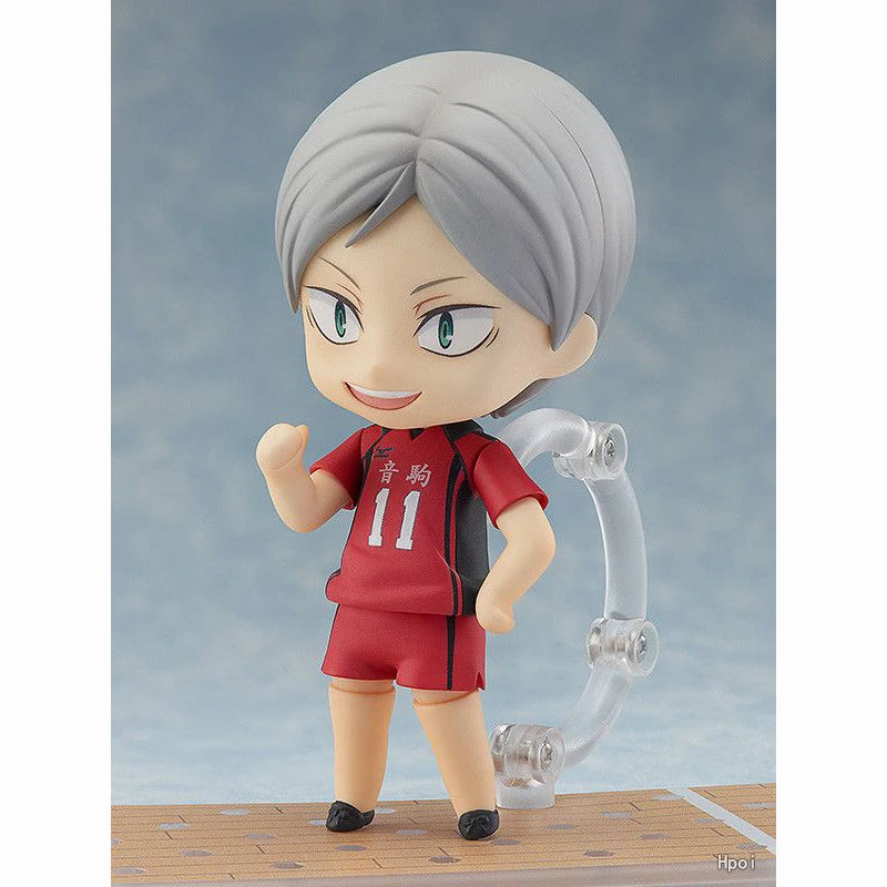 Original Goods in Stock GSC Good Smile NENDOROID 806 Haiba Lev Haikyuu PVC Action Figure Anime Figure Model Toys Doll Gift