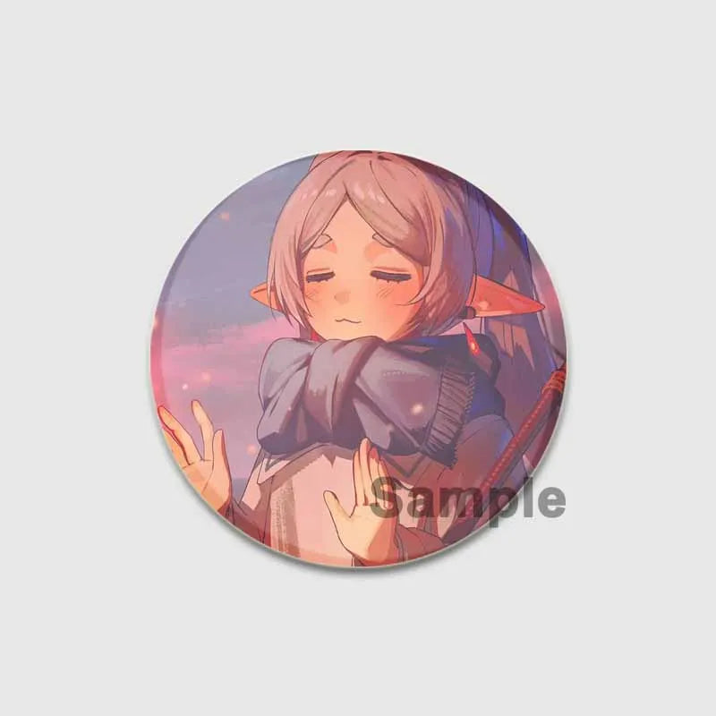 Anime Frieren Beyond Journey's End Button Pins Cartoon Badge Round DIY Creative Brooches for Backpack Jewelry Accessories Gifts