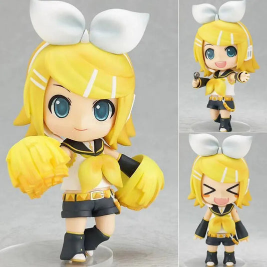 Figura de Anime Kawaii Hatsune Miku 189 # Kagamine Len Kagamine Rin cantante Virtual colección de figuras de acción modelo juguetes de muñecas regalos