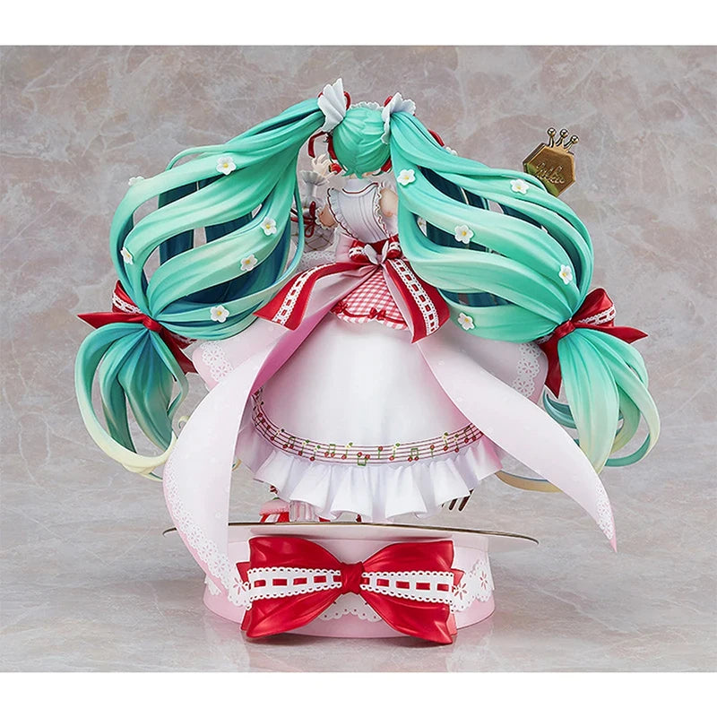 Genuine Original Vocaloid Hatsune Miku Original 15Th Anniversary Ver. Action Figure Collectible Model Satuette Ornament Toy Gift