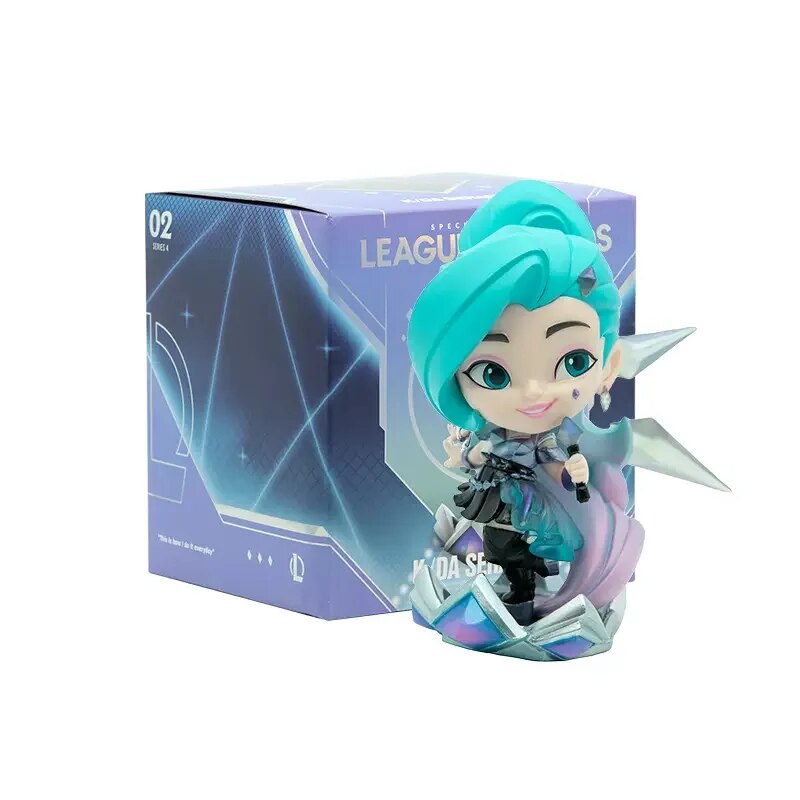 LoL Seraphine K/DA  Anime Figurine League of Legends Authentic Game Periphery The Small-sized Sculpture Model