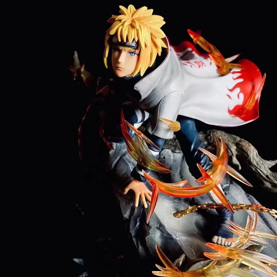 Naruto Namikaze Minato Figures GK Game Statue 24cm Japanese Anime PVC Action Figure Toy Desktop Collection Statue Model Doll