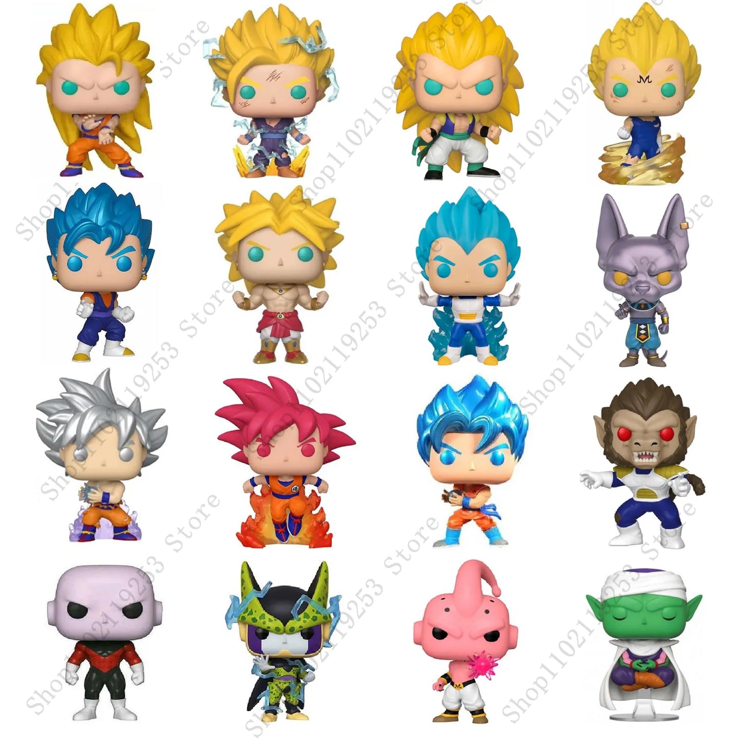 Figuras de acción de Dragon Ball Goku VEGETA TRUNKS GOHAN PICCOLO FREEZER BEERUS SUPER SAIYAN BROLY JUGUETE DE ACCIÓN Figuras de vinilo Juguetes