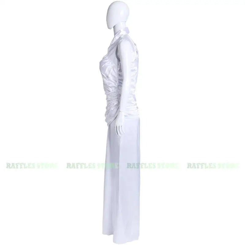 Final Fantasy XV Lunafreya Nox Fleuret Cosplay Costume Ball Dress White Princesses Dress Halloween Party Masquerade Women Cloth