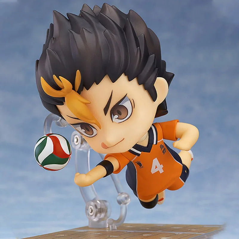 GSC Nendoroid Original Haikyuu!! 1591 592 Yu Nishinoya Joints Movable Kawaii Anime Action Figures Toys for Boys Girls Kids Gift