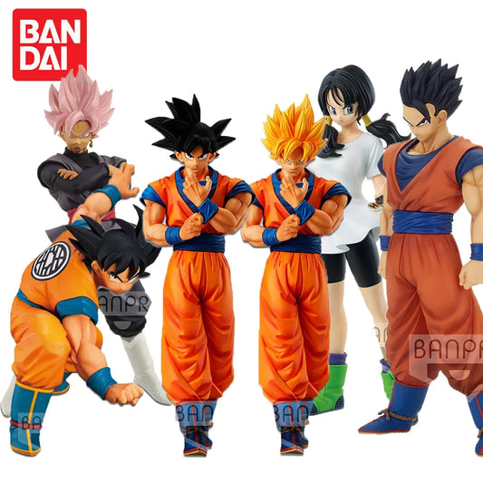 Bandai Original Dragon Ball Super Saiyan Goku Vegeta Gogeta Jiren Action Figures Collectible Model Toys Anime Figurines In Stock