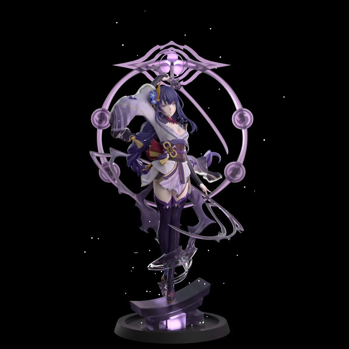 35cm Genshin Impact Figures Beelzebul Anime Figures Raiden Shogun Figurine Pvc Statue Collection Model Decoration Desk Toys Gift