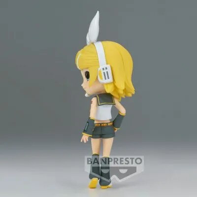 ¡LCFUN Original Banpresto figura Qposket Kagamine Rin Kagamine Len Q Ver! Figura de acción de Anime de PVC de 14cm, modelo de juguete