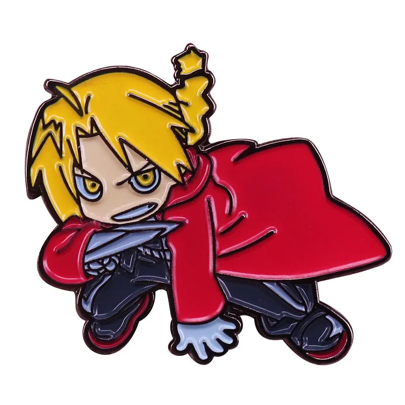 Fullmetal Alchemist Pins for Backpacks Badges on Backpack Manga Enamel Pin Accessories for Jewelry Cute Things Brooches Gifts