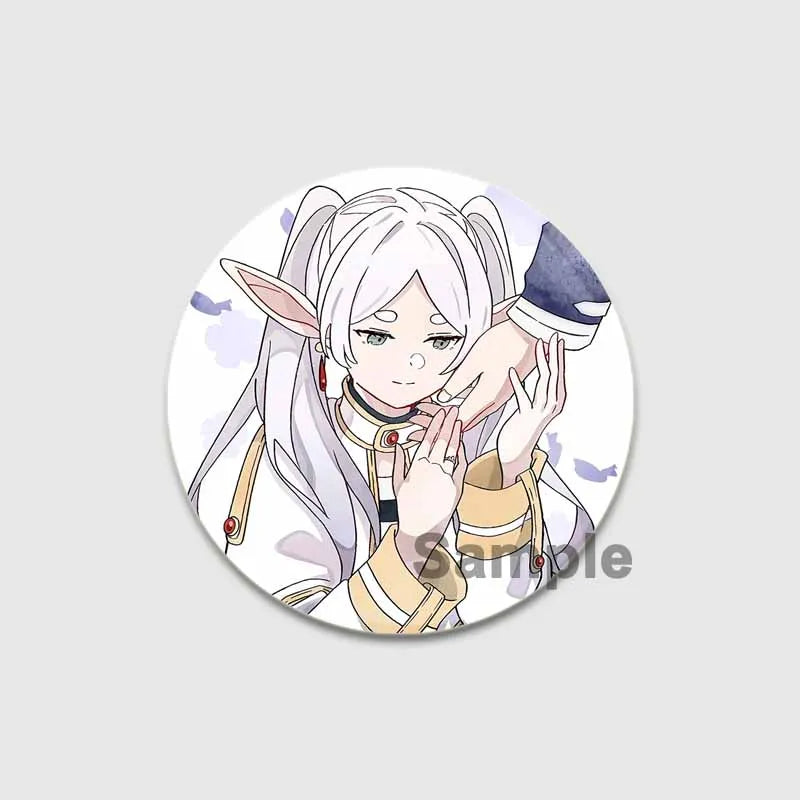 Anime Frieren Beyond Journey's End Button Pins Cartoon Badge Round DIY Creative Brooches for Backpack Jewelry Accessories Gifts