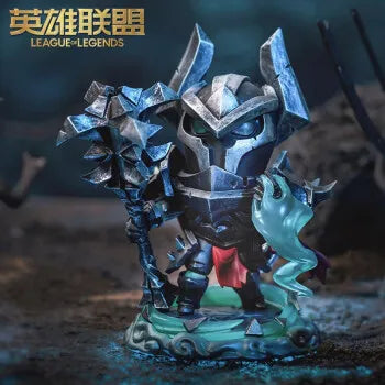 Figura de Anime Mordekaiser de League of Legends, periférico de juego auténtico, modelo de escultura de tamaño pequeño, modelo LOL, periféricos