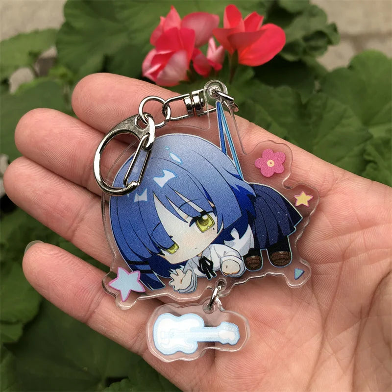 BOCCHI THE ROCK Keychain Cosplay Anime Accessories Gotoh Hitori Yamada Ryo Key Chain Pendant Cartoon Badge