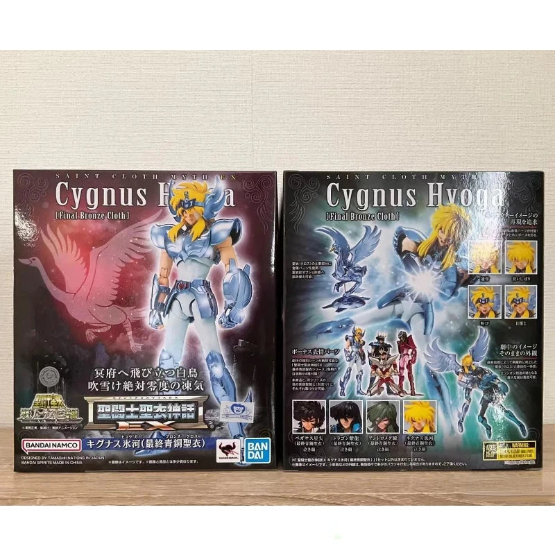 In Stock Bandai Saint Seiya Saint Cloth Myth Ex Cygnus Hyoga Final Bronze Cloth Anime Action Figures Toys Models Collector