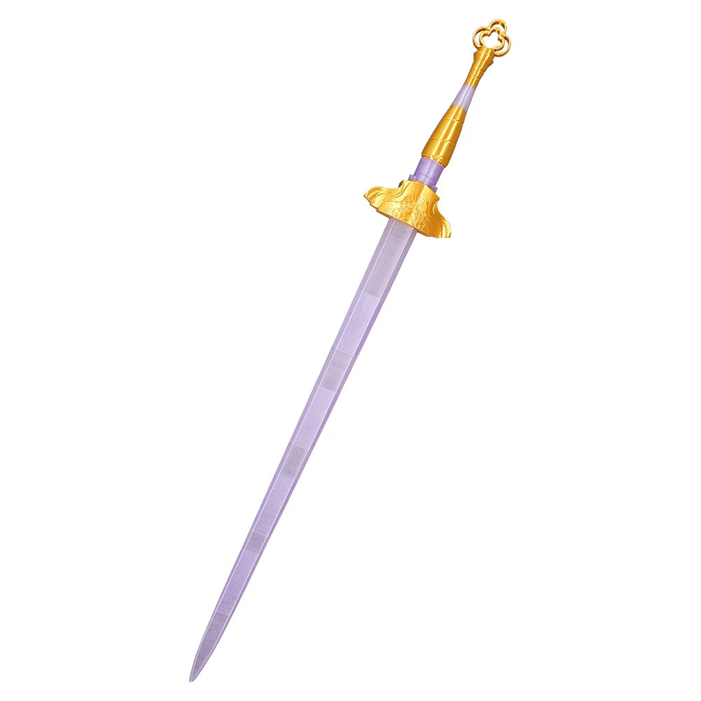 Rumi Cosplay Sword Demons Hunter KPop 3D Printed Light Purple Scalable Swords Knife Ornament for Girls Group Props Accessories
