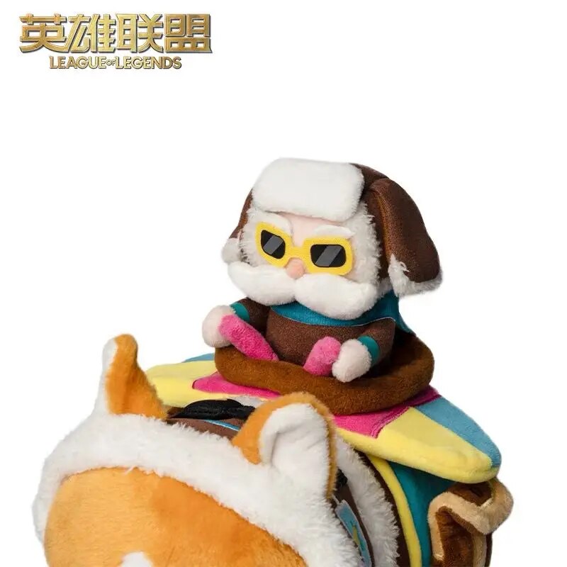 League of Legends LOL April Fools' Day Series Corgi Kookie Plush Doll Game Periférico Oficial Auténtico