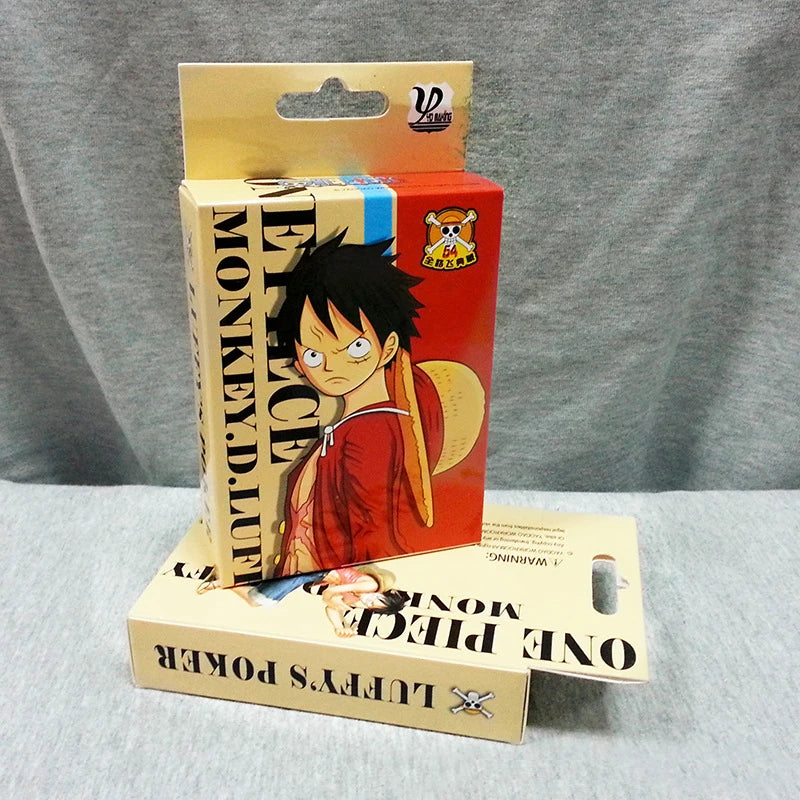 54Pcs/set One Piece Figures Collection Monkey D. Luffy Poker Card & Roronoa Zoro Playing Cards Color Box Packing Kid Gift Toy