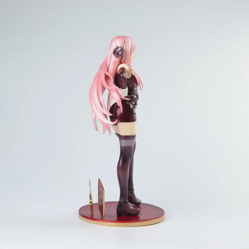 Hatsune Miku Handmade Megurine Luka Rabbit Ear Poker Character Pvc Statue Figure Model Collection kid Toy Gift