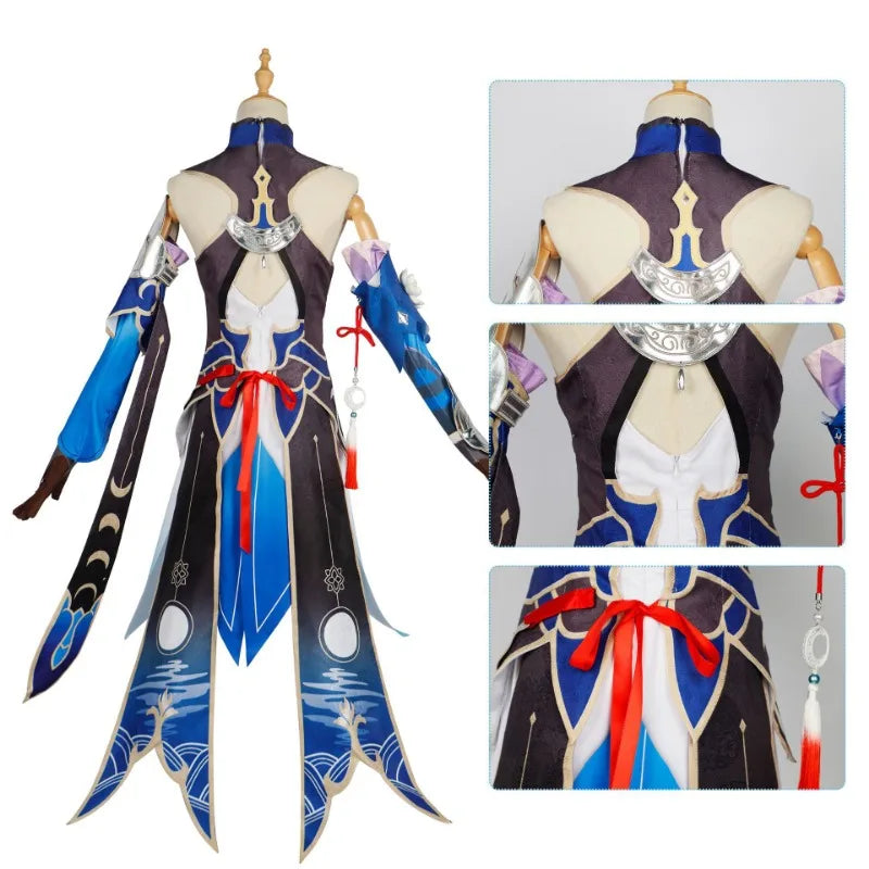 Jingliu Cosplay Honkai Star Rail Game Costume Full Set Dress Outfit Uniform The Xianzhou Luofu Honkai Impact Cosplay