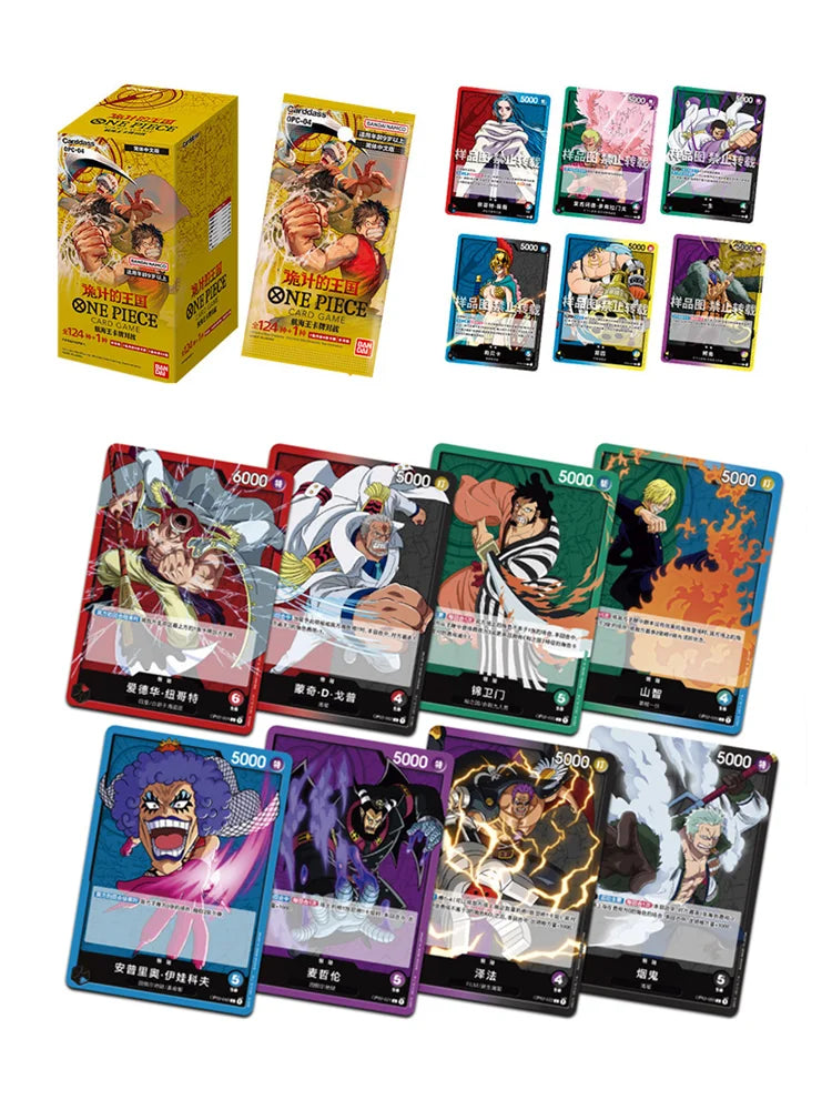 Original Bandai One Piece Cards Game Opcg-05 Trading Booster Box Rare Cards Anime Japanese Opcg-01 02 03 04 TCG Collector Gift