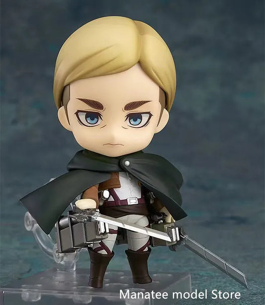 Good Smile Original :Anime Attack on Titan Erwin Smith Q version figma PVC Action Figure Anime Figure Model Toys Figure Gift