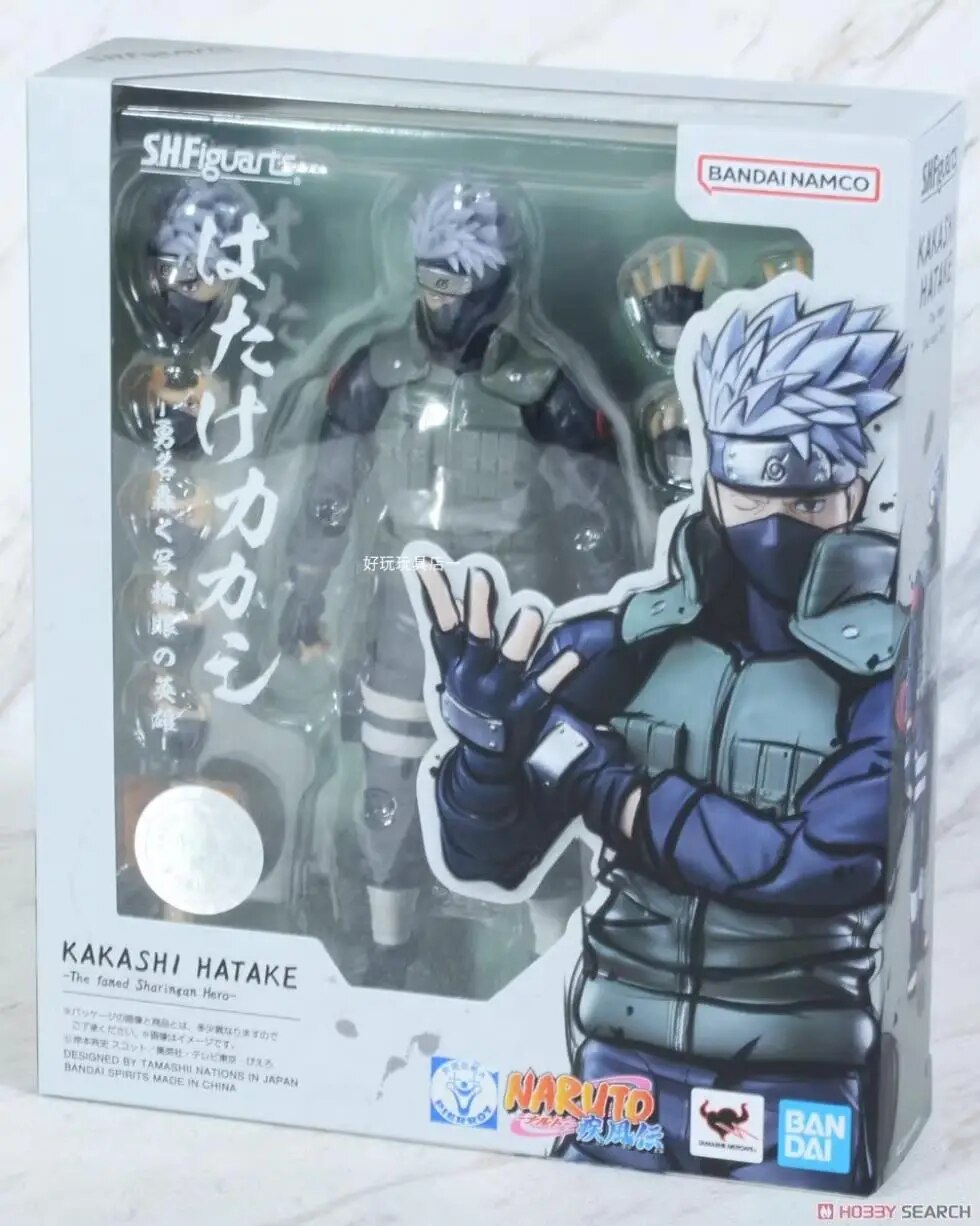 Original Shf Naruto Uzumaki Sasuke Madara Uchiha Sakura Haruno Kakashi Hatake Figura de acción modelo juguetes Anime Figura regalo